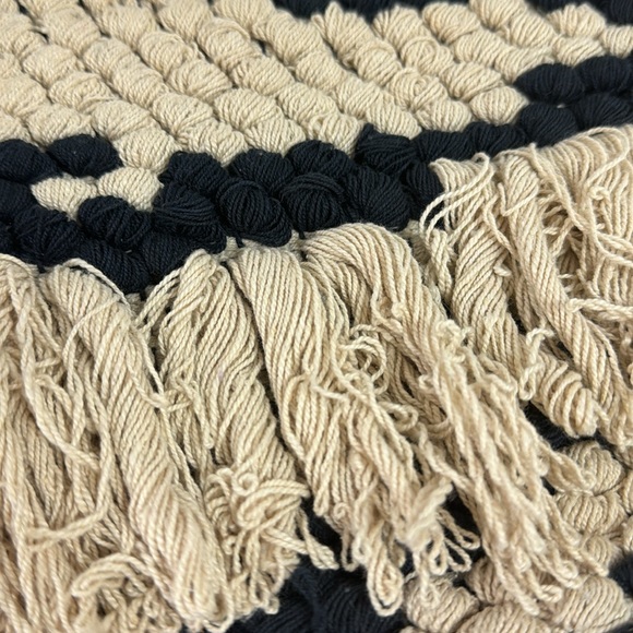 WORLD MARKET Large Boho Clutch/Bag Zipper Closure With Tassels Size 12”x9” - Picture 3 of 6